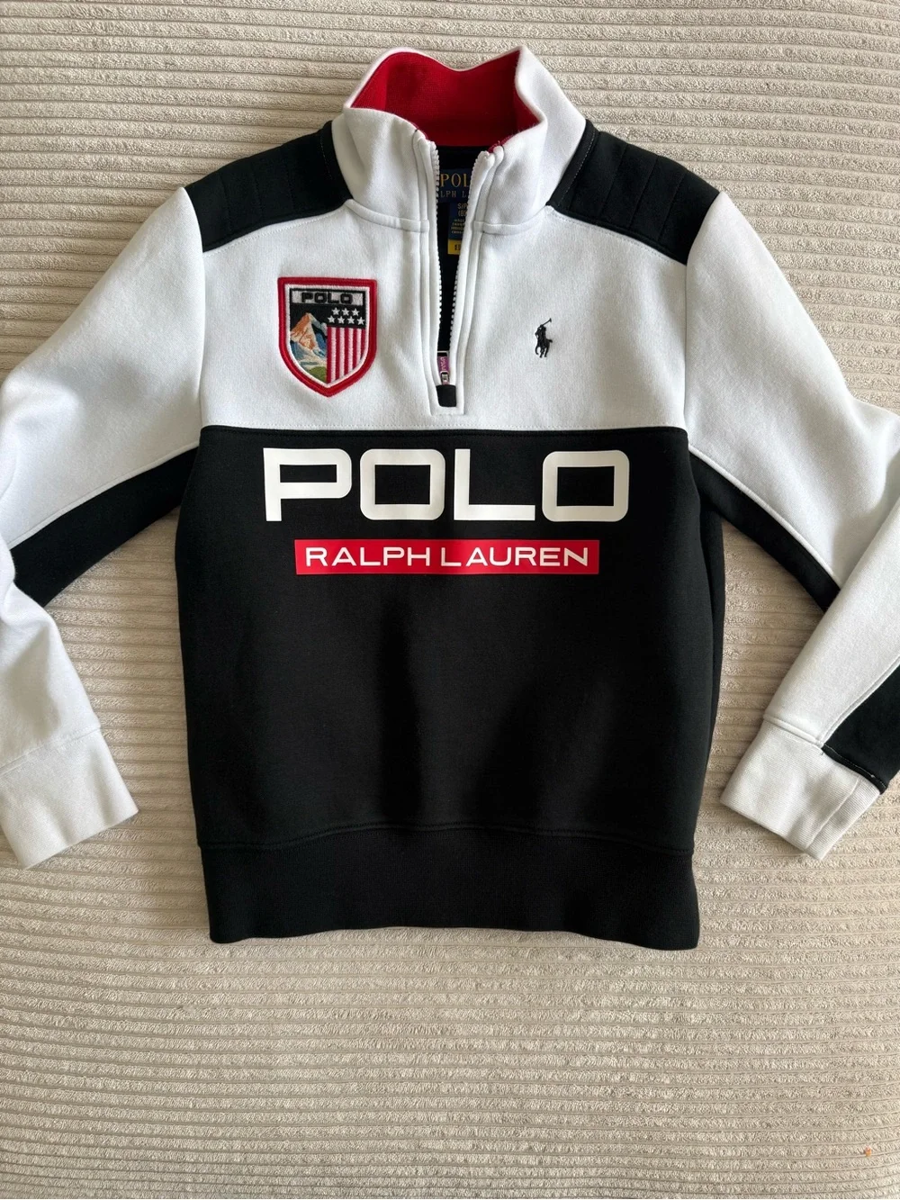 Polo Ralph Lauren Kids Alpine Ski Club Colorblock Half Zip Sweatshirt